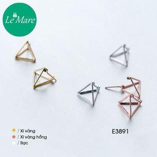Khuyên tai Tam giác đều rỗng E3891