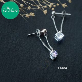 Khuyên tai Small Square Diamond E4483