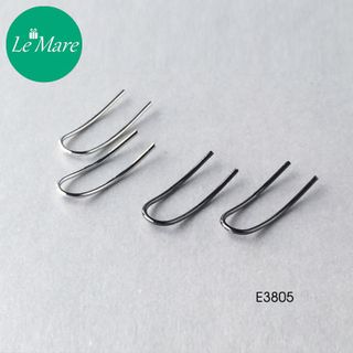 Khuyên tai bạc chữ U E3805