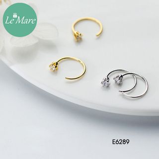 Khuyên tai móc đá đơn E6289
