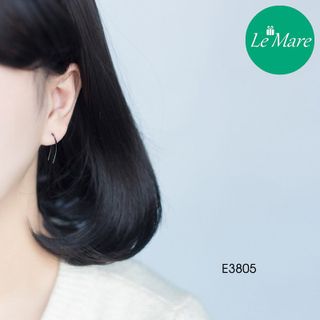 Khuyên tai bạc chữ U E3805