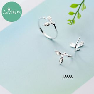 Nhẫn mở Lá non J3566
