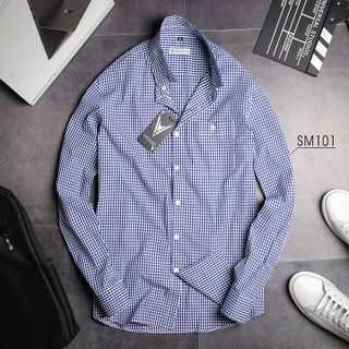 Áo Sơ Mi Caro Nam Phong Cách Hàn Quốc