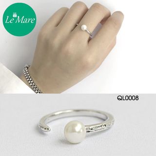 Nhẫn Mặt Ngọc Trai QL0008