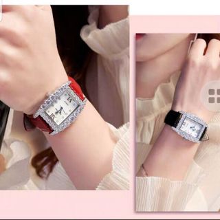Đồng hồ nữ thời trang Royal Crown 6111 mặt chữ nhật cách điệu