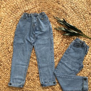 Quan baggy jean thiết kế sau chun