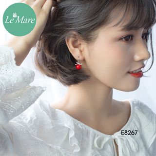 Khuyên ruy băng thả ngọc trai E8267