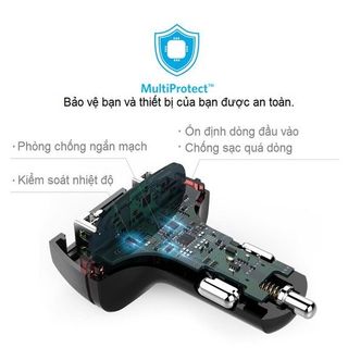 Sạc ô tô Anker 2 cổng 42w Quick Charge 30 - PowerDrive 2 42w QC 30 - A2224