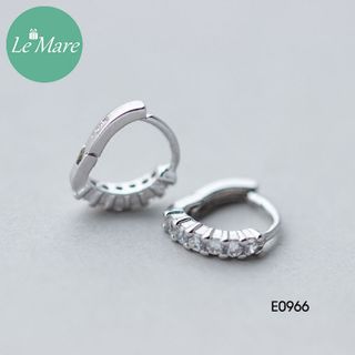Khuyên tai 1 hàng đá E0966-1