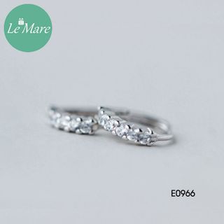 Khuyên tai 1 hàng đá E0966-1