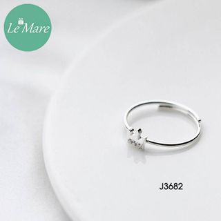 Nhẫn vương miện đá nhỏ J3682