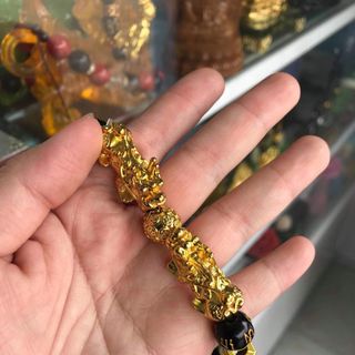 Vòng tay hạt đá 12 ly 2 tỳ hưu phong thủy