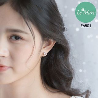 Khuyên tinh thể đá trắng E6501