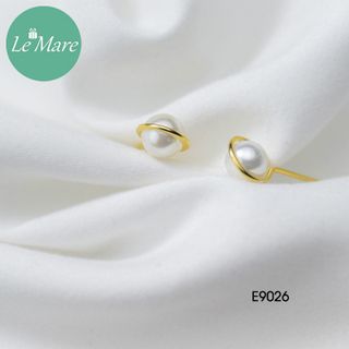 Khuyên tai ngọc trai vòng tròn E9026