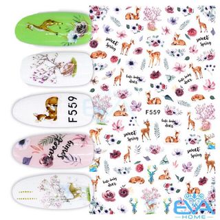 Miếng Dán Móng Tay 3D Nail Sticker Tráng Trí Noel Giáng Sinh F559 giá sỉ