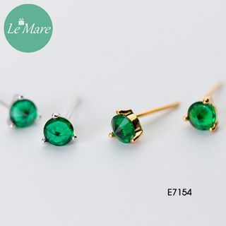Khuyên tai Ngọc lục bảo xanh E7154