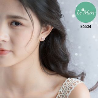 Khuyên tai tam giác đính đá lệch E6504