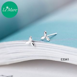 Khuyên tai cỏ 3 lá nhỏ xinh E3341