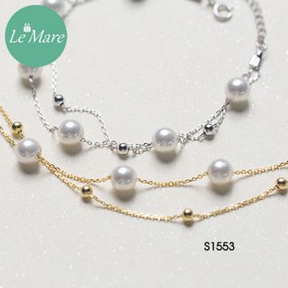 Lắc tay dây mưa kép ngọc trai S1553