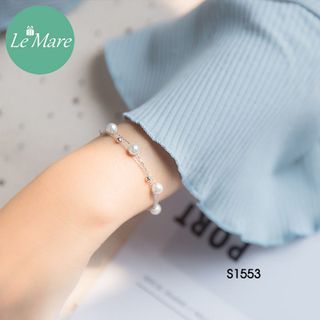 Lắc tay dây mưa kép ngọc trai S1553