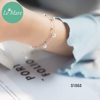 Lắc tay dây mưa kép ngọc trai S1553
