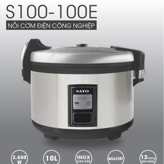 Nồi cơm điện công nghiệp SATO S100-100E - 10L 2650W Xám đen