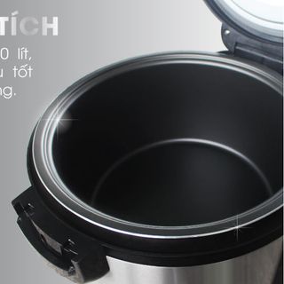 Nồi cơm điện công nghiệp SATO S100-100E - 10L 2650W Xám đen