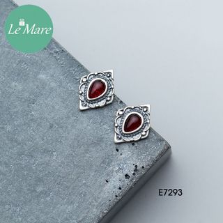 Khuyên tai bạc Thái giọt lệ E7293