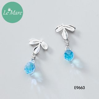 Khuyên tai Giọt nước đá xanh E9663