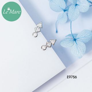 Khuyên tai tròn vuông tam giác E9756