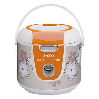 Nồi cơm điện SATO S18-90B 18L 700W Trắng Cam