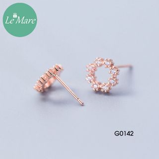 Khuyên tai tròn đính đá G0142