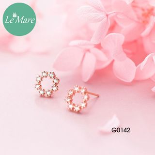 Khuyên tai tròn đính đá G0142