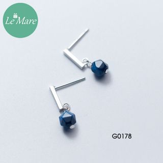 Khuyên thanh thả khối đá vuông G0178