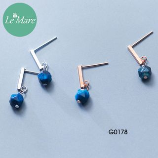Khuyên thanh thả khối đá vuông G0178