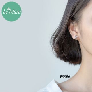 Khuyên hoa hồng đính đá E9956