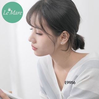 Khuyên hoa hồng đính đá E9956