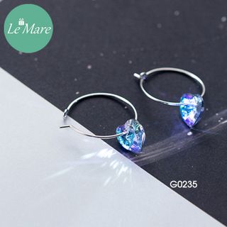Khuyên vòng trái tim đa sắc G0235