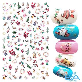 Miếng Dán Móng Tay 3D Nail Sticker Tráng Trí Noel Giáng Sinh F278 giá sỉ