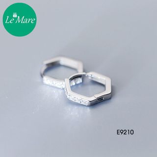 Khuyên tai Lục giác đính đá E9210