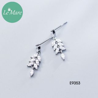 Khuyên tai thả lá đá E9353