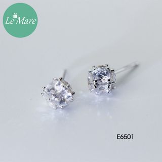 Khuyên tinh thể đá trắng E6501