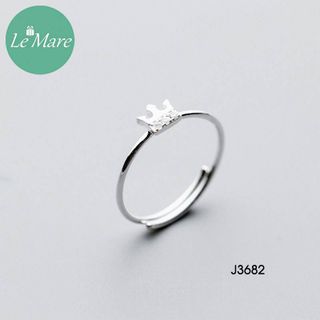 Nhẫn vương miện đá nhỏ J3682