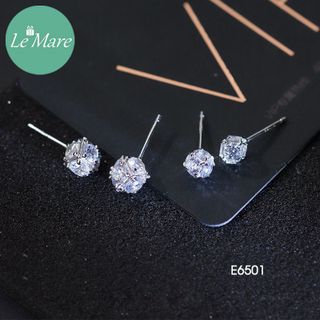 Khuyên tinh thể đá trắng E6501