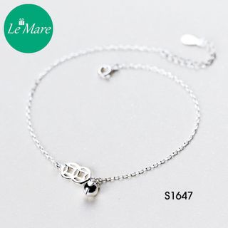 Lắc chân xu bạc chuông S1647