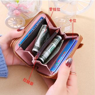 Ví bóp da nữ nhỏ cầm tay tai thỏ siêu xinh