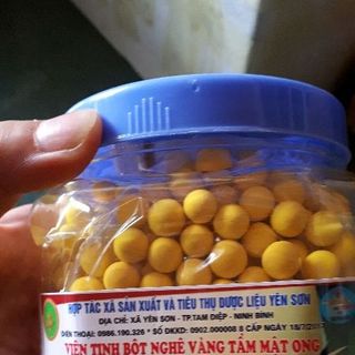 viên tinh bột nghệ mật ong