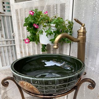 Chậu rửa lavabo sứ mỹ thuật giá rẻ tphcm hn