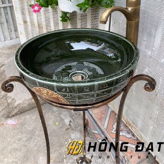 Chậu rửa lavabo sứ mỹ thuật giá rẻ tphcm hn