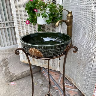 Chậu rửa lavabo sứ mỹ thuật giá rẻ tphcm hn